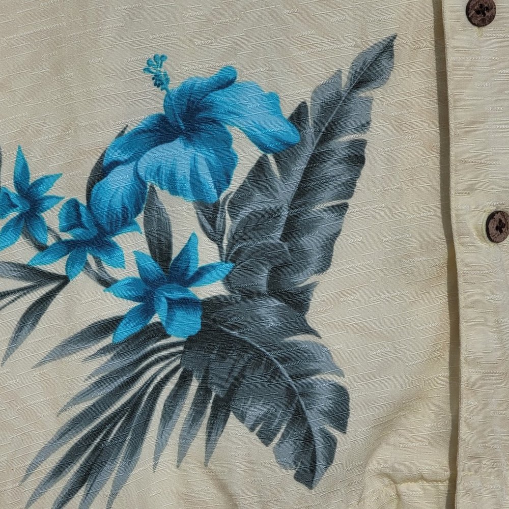 Havana Jack's Cafe Tropical Hawaiian Button Down Shirt Men's L - Picture 3 of 4